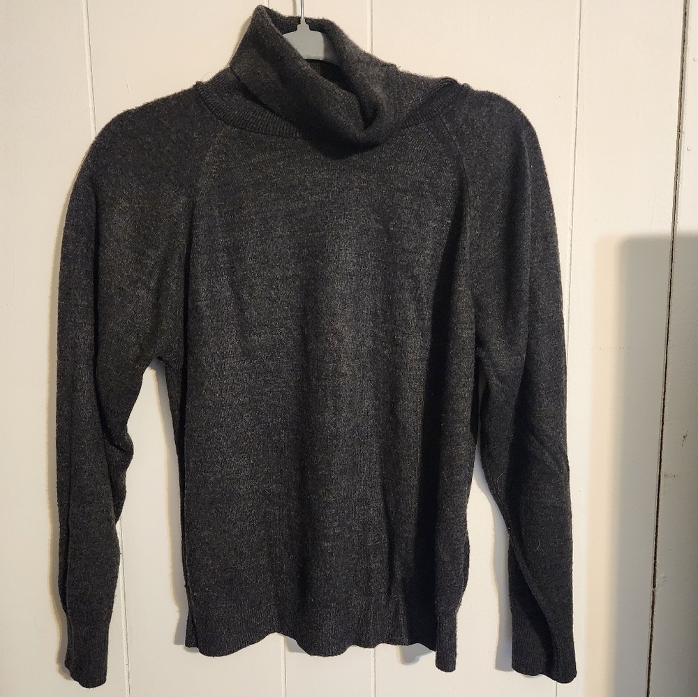 Dark gray turtleneck